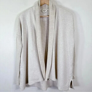 Aritzia Wilfred Open Drape Slit Hem Heathered Birch  Cardigan